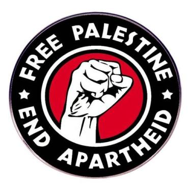 Imagem de Broche Badge Free Palestine, alfinete de lapela redondo, liga de 3 cm 