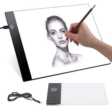 Imagem de Caixa de luz de rastreamento de placa LED GOTOTOP portátil A6 alimenta