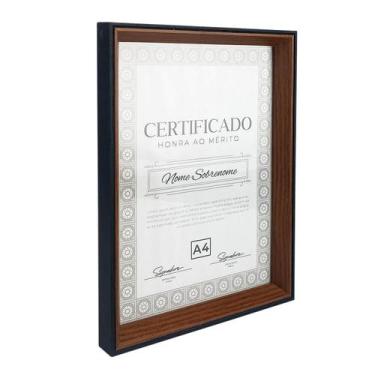 Imagem de Moldura A4 Diploma Certificado Borda Frame Parede 6328 - Casa Nuvem