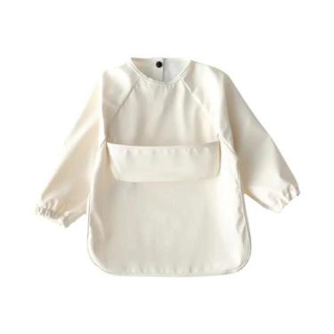 Imagem de Avental De Pintura Impermeável De Manga Longa Para Bebês, Babador Maci