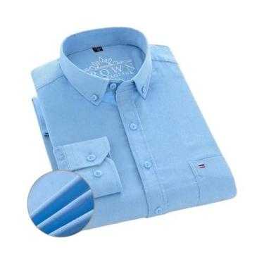 Imagem de Camisa Casual Masculina De Algodão Corduroy 7XL 6XL Com Manga Longa, C