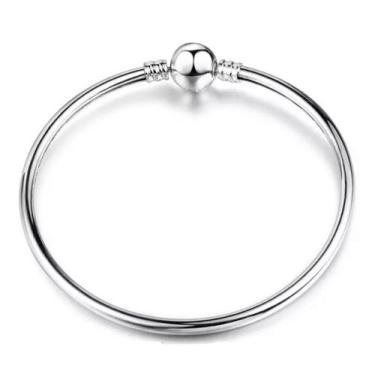 Imagem de Bracelete Rígido em Banho Prata para Berloques - Pulseiras e Berloques