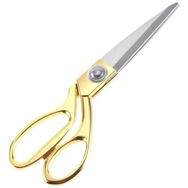 Imagem de Tesoura Alfaiate Costura Artesanato Dourada Aço Inox