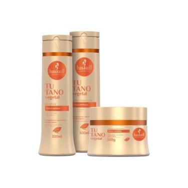 Imagem de Kit Tutano Vegetal 300ml Haskell (3 itens)  Força e nutrição capilar