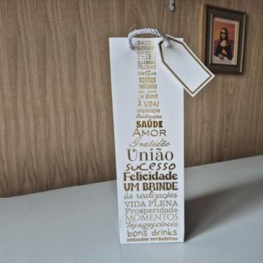 Imagem de Sacola Personalizada De Bebidas Garrafas Vinho Espumante - Fwb, Branco