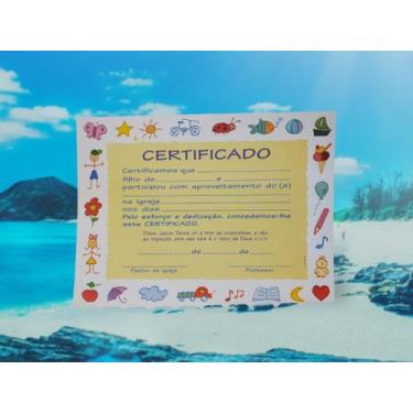 Imagem de Certificado de participação - p pacote com 10 - MANGRICH