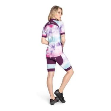 Imagem de Bermuda Bike Ciclismo Compressão - Feminina - Trinys, Roxo, P
