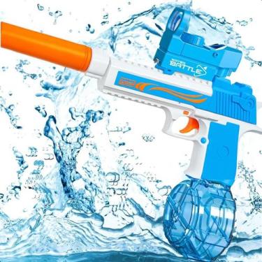 Imagem de Pistola de Água Elétrica Brinquedo Arminha Automática Praia Lançador R