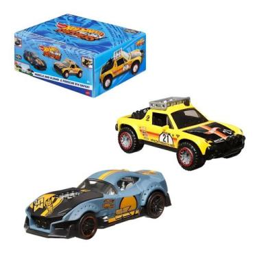 Imagem de Hot Wheels Pull-Back Speeders c/ 2 Carrinhos 1:43 Mattel, Muscle And B