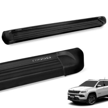 Imagem de Estribo Lateral Jeep Compass 2017 a 2022 Alumínio Preto - Track