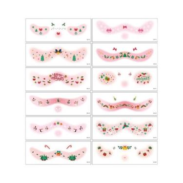 Imagem de Adesivos Temporários De Tatuagem De Natal Para Mulheres E Meninas, 12 