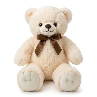 Imagem de Urso de Pelúcia Laço Marrom 45cm - Fofy Toys