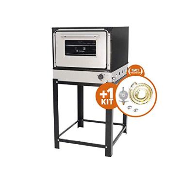 Imagem de KIT - Forno Gás Bravo Com Pedestal BRFP + Kit Gás - Venâncio
