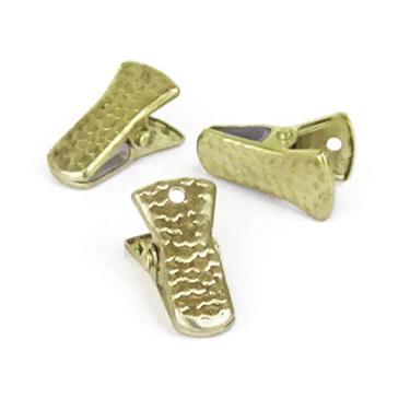 Imagem de Clipes de metal Bulldog para crachás de identidade, joias de cordões – estilo mini jacaré (pacote com 20)