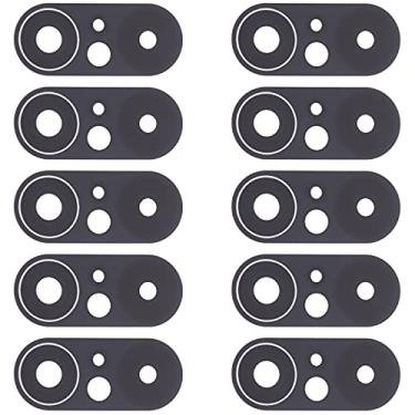 Imagem de HUANGYUNCHAO Acessórios telefônicos 10 PCS Lente da câmera traseira para Xiaomi Poco F3 M2012K11AG Substituição do telefone celular