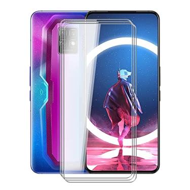 Imagem de [Pacote com 3] para ZTE Nubia Red Magic 7 Pro, película protetora de tela de vidro temperado antiarranhões de dureza HHUAN 9, película protetora de vidro temperado sem bolhas para ZTE Nubia Red Magic 7 Pro (6,8 polegadas)