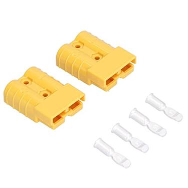 Imagem de Conector de bateria, Contatos banhados a prata Kit de plugue de chicote de fios para empilhadeiras para jumpers para caminhões(amarelo)