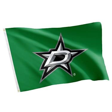 Imagem de Desert Cactus Bandeira de 100% poliéster para ambientes internos e externos da equipe Nacional NHL do Dallas Stars Team 1 m x 1,5 m (Design #1)