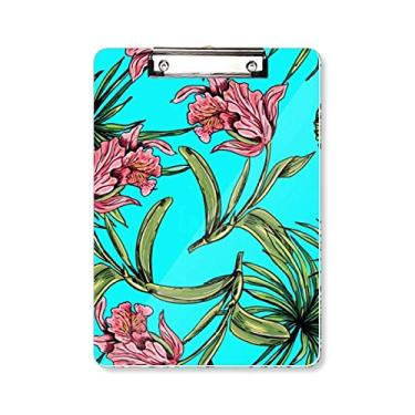 Imagem de Placa de suporte para pasta de flor folha azul céu feliz placa de apoio A4