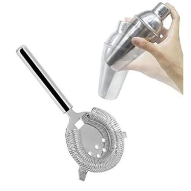 Imagem de Kit Coqueteleira 550ml e Coador de Gelo Strainer Para Drinks