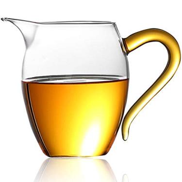 Imagem de Gong Dao Bei, vidro Cha Hai para chá e café Gong Fu ou copo de creme para servir leite HB-GB-2 (350 ml)