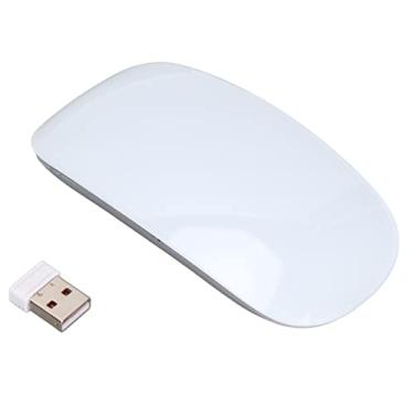 Imagem de Mouse ultrafino, mouse USB silencioso sem fio, mouse ultrafino para computador, 1200DPI, rolagem por toque bidirecional, para laptop, notebook, XP, Vista, 7, 8 e 10