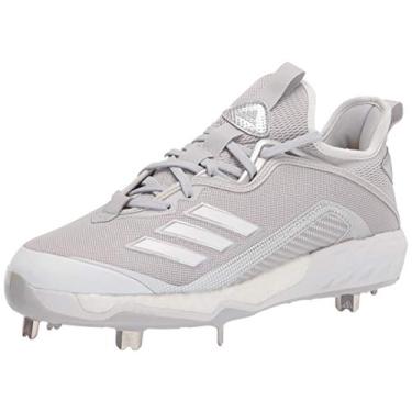 Imagem de adidas Tênis de beisebol masculino Fv9343, Team cinza-claro/calçado branco/prata metálico, 14