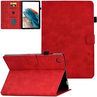 Imagem de REASUN Capa para Galaxy Tab A8 10,5 polegadas 2022, capa de couro PU com função de ativar/hibernar automaticamente, vários ângulos, suporte para cartão, capa para tablet Samsung Galaxy Tab A8