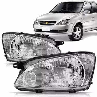 Imagem de Par Farol Dianteiro Classic Chevrolet 2011 2012 2013 2014 2015 - Jcv