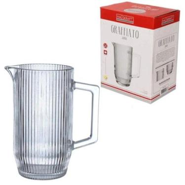 Imagem de Jarra De Vidro 1,2 L Transparente Graffiato Hauskraft - Haüskraft