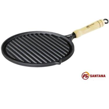 Imagem de Bifeteira Redonda Grelhada com Cabo Santana 22cm