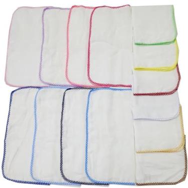 Imagem de 25 Fralda Pinte E Borde 70x70 Com Croche - Dugu