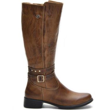 Imagem de Botas Femininas Cano Alto Montaria 2002/03 Caramelo - BMBRASIL, 35