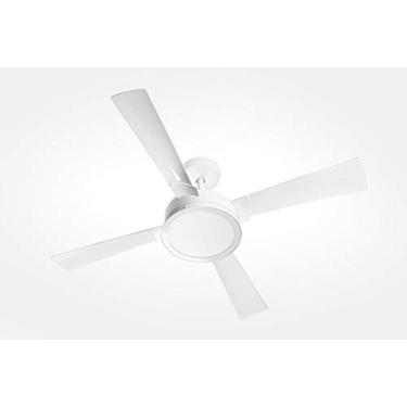 Imagem de Venti-Delta Magnífico Ventilador de Teto com Luminária e Controle Remoto Led Amarelo 127v Branco