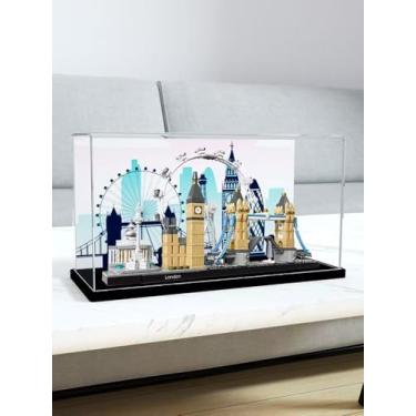 Imagem de Welkin DC 3MM Display Case for Lego 21034 Architecture London Skyline Building Set,Dustproof Clear Display Case Compatible with Lego 21336(Not Include The Model)