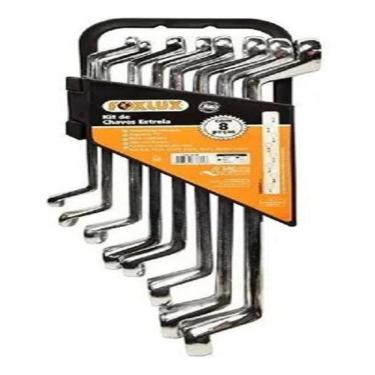 Imagem de Jogo de Chave Estrela 6 a 22 mm 8 Peças Foxlux