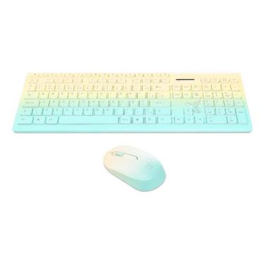 Imagem de kit teclado multi e mouse S/Fio Maxprint deluxe pro
