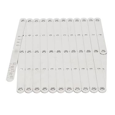 Imagem de Tomotato Medidor De Costura Expansível, Régua Alumínio, Ferramenta Expansível Espaço Igual, Guia Botão Comprimento Ajustável, Dispositivo Espaçamento Para Cortinas Furos, Artesanato