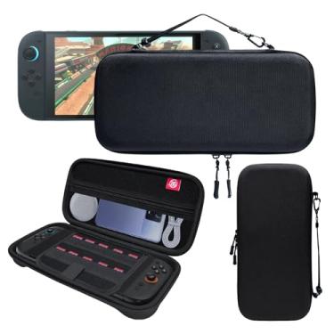 Imagem de Uxilep Estojo De Transporte Compatível Com Nintendo Switch 2 (2025), Rígido Portátil 10 Compartimentos Para Cartões Jogo, Bolsa Viagem Protetora Acessórios Console