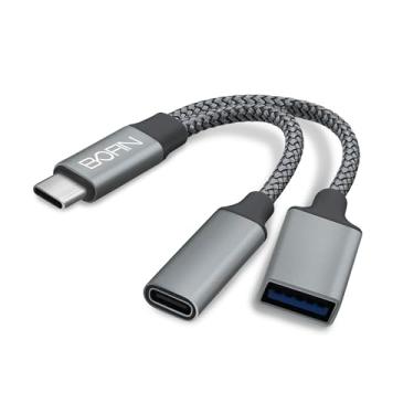 Imagem de BOFIN Bofin, Adaptador E Carregador Usb-C 2 Em 1 Para Otg - Entrada/Saída De 5 V 20 V, Carregamento Rápido Pd Compatível Com Iphone 16, 15 Pro Max, Galaxy S24, S23, S22, Pixel 9, 8, 7, Ipad Pro, Mac