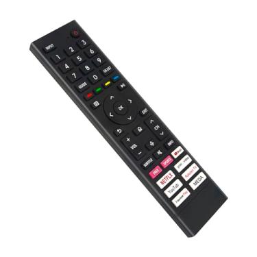 Imagem de Controle remoto de substituição ERF3A80 compatível com Hisense 4K UHD Ultra HD LED Android Smart TV ERF3B80H ERF3C80H ERF3D80H ERF3E80H ERF3I80H ERF3H80H ERF3AB80H ERF3N80H ERF3F90H 55A6G 43G A6G 50