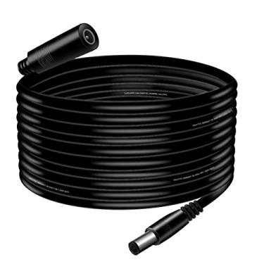 Imagem de SIM&NAT 20Awg 16,5 Pés 2,1 Mm X 5,5 Mm, Cabo De Extensão Cc Macho Para Fêmea, Adaptador Tomada Alimentação, Plugue Cilíndrico, Câmera Segurança Cctv, Dvr, Hdvd, Fita Led, Aplicação Baixa Tensão