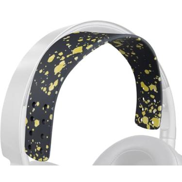 Imagem de SOULWIT Kit De Reposição Faixa Cabeça Silicone Para Fones Ouvido Audeze Maxwell, Peça Cabeça, Tiras Fáceis Instalar - Preto E Dourado