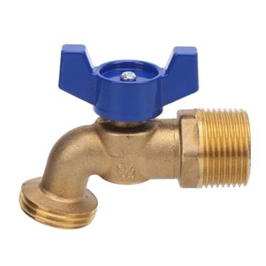 Imagem de AYNEFY G3 / 4in DN20 Macho de Latão Em Vestido de Torneira Exterior de Latão para Facilitar a Instalação, Pressão Máxima de 125 Psi para Irrigação Paisagística, Amantes de Artesanato