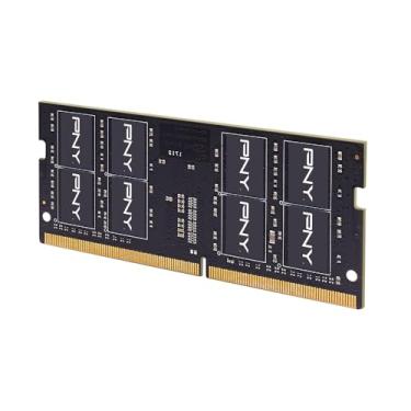 Imagem de PNY Performance 16GB DDR4 DRAM 3200MHz (PC4-25600) CL22 (Compatível com 2666MHz, 2400MHz ou 2133MHz) 1,2V Notebook/Laptop (SODIMM) Kit de memória de computador – MN16GSD43200-TB