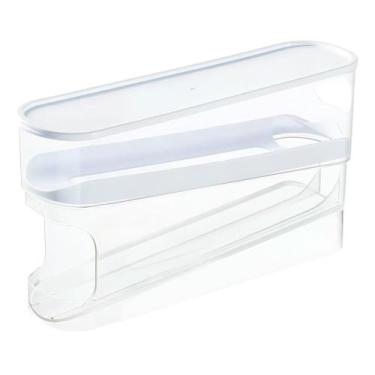 Imagem de Organizador De Ovos Duplo Deslizante Empilhável De Geladeira - Neoimp