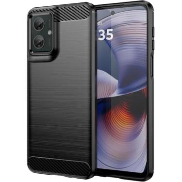 Imagem de Capa Case Moto G55 5G (Tela 6.49) Carbon Fiber Anti Impacto - Preto