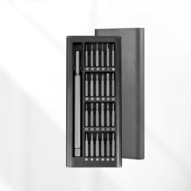 Imagem de Kit Chaves de Precisão 24 Peças Premium com Estojo Ideal para Manutenções de Eletrônicos Celulares Óculos Notebooks Brinquedos - Moderno Compacto Resistente