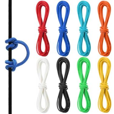 Imagem de Soulchen 8 peças de corda de arco para tiro com arco D de 3 m material de liberação de corda para amarrar corda para arco composto tiro com arco