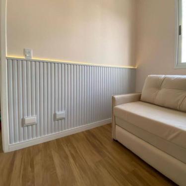 Imagem de Kit 15 Placas Decorativas Ripado Revestimento Alto Relevo